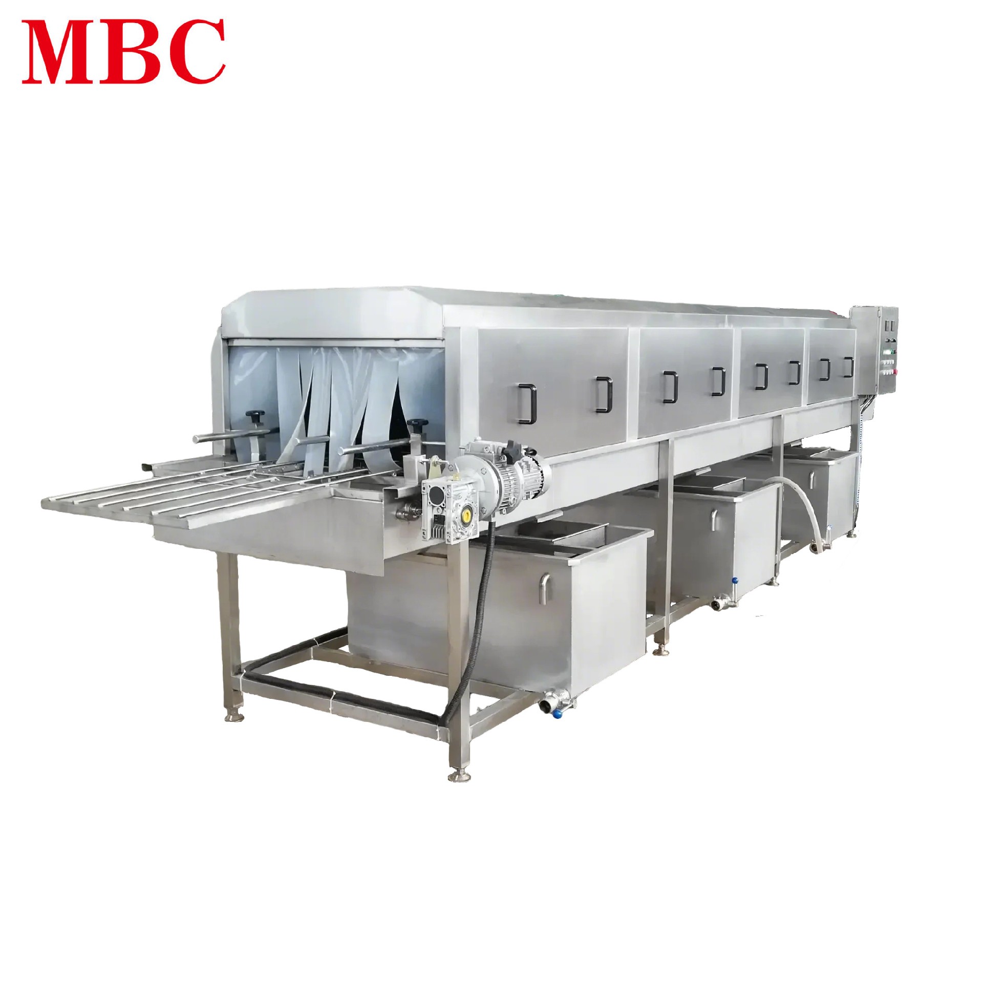 Turnover basket cleaning machine