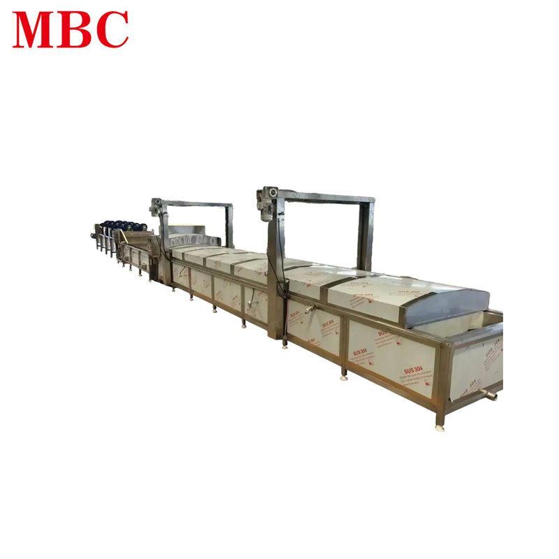 Corn blanching machine